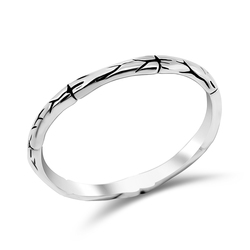 Twig Design Silver Ring NSR-499
